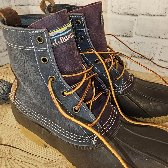 Womens Colorblock Bean Boot Limited Edition 8" - Picture 8 of 9